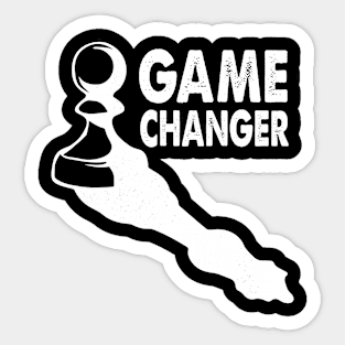 Pawn Game Changer - National Chess Day Checkmate Sticker